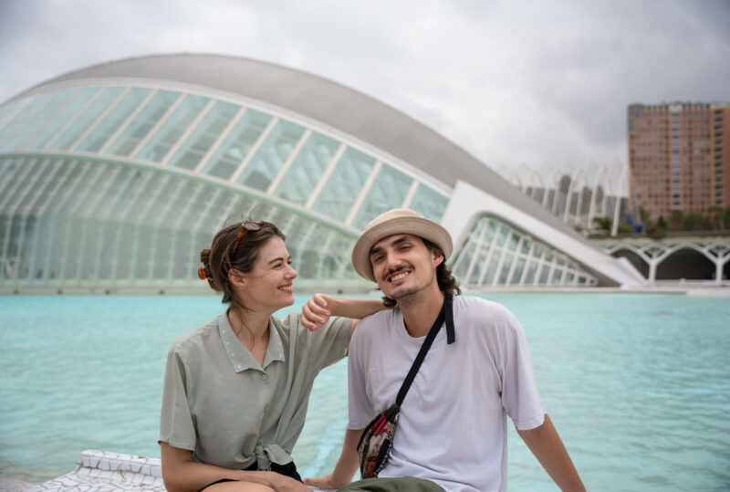 valencia city of arts and sciences couple